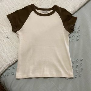 Brandy Melville brown Bella top